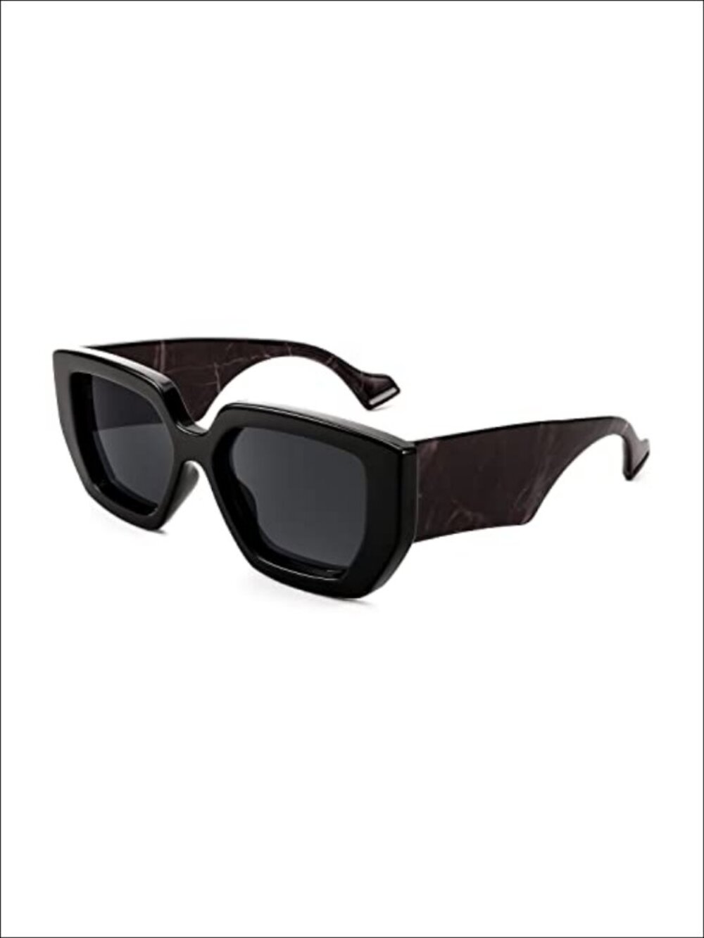 Oversized Square Sunglasses Thick Frame UV400 Protection Unisex